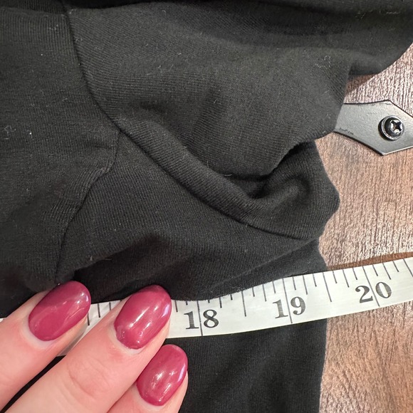 J Jill WearEver Collection Black Keyhole Flutter Sleeve Maxi Dress Size M - Picture 9 of 10